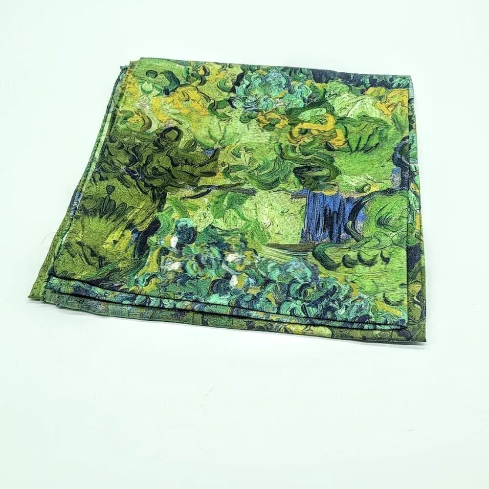 MFA Boston Van Gogh Olive Trees Silk Oblong Scarf